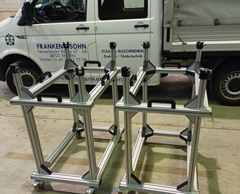 ALU-Gestell-Wartung-Hubschraubermotoren