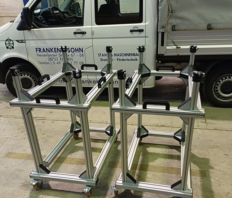 ALU-Gestell-Wartung-Hubschraubermotoren